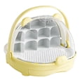 thumbnail image 2 of jinwen Silkworm Breeding Box Breathable Hole Transparent Portable Observation Cabin Yellow, 2 of 9