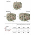 thumbnail image 2 of Sage Green Floral Small Toaster Cover 2 Slice, Kitchen Appliance Covers, Spring Flowers Leaves Farmhouse Toaster Oven Cover with Loop, Bread Machine Cover Polyester Dust Cover Protection, 2 of 4