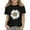 1-Black, variant on shqvo Girls Shirts Daisy Floral Tops Crewneck Short Sleeve Casual Summer T Shirts Flower Print Loose Fit Tees
