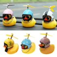 thumbnail image 5 of Rubber DuckToy Car Accessories Rear View Mirror With Decoration Helmet M1L2, 5 of 5