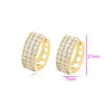 thumbnail image 2 of Hermosas Arracadas Anchas Para Dama Swarovski Oro 14K Lam dorado Unitalla, 2 of 7
