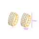 thumbnail image 2 of Hermosas Arracadas Anchas Para Dama Swarovski Oro 14K Lam dorado Unitalla, 2 of 7
