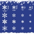 thumbnail image 4 of Christmas Decorations Indoor, 8 Sheets Extra Large Snowflakes Window Clings for Glass Windows, Realistic White Crystal Snowflakes Christmas Decor for Home Office, Xmas Holiday Party Supplies, 4 of 6