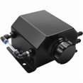 thumbnail image 1 of 1 Liter Black Aluminum Radiator Coolant Overflow Bottle Recovery Tank Reservoir -, 1 of 4