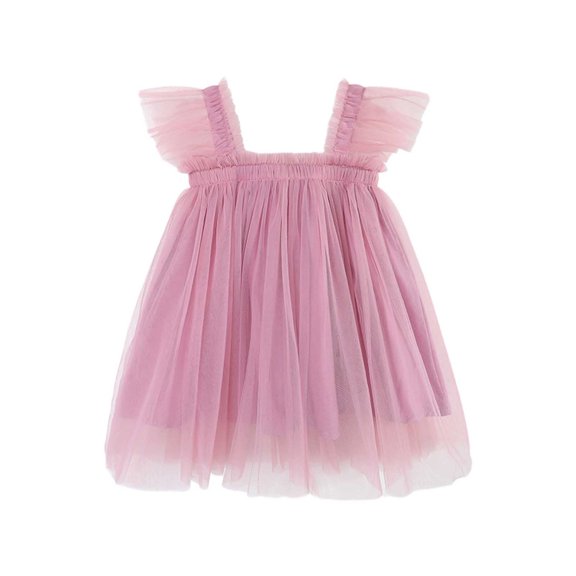 RMGVDSD Baby Girls Tutu Dress Toddler Sleeveless Layered Tulle Dress Birthday Party Princess Dresses Summer Holiday Sundress Everyday Sundress