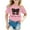 Pink, variant on Fshinging Funny T Shirts for Girls Toddler Tops Round Neck Short Sleeve Casual Crewneck Basic Tees Size 3-4 Years