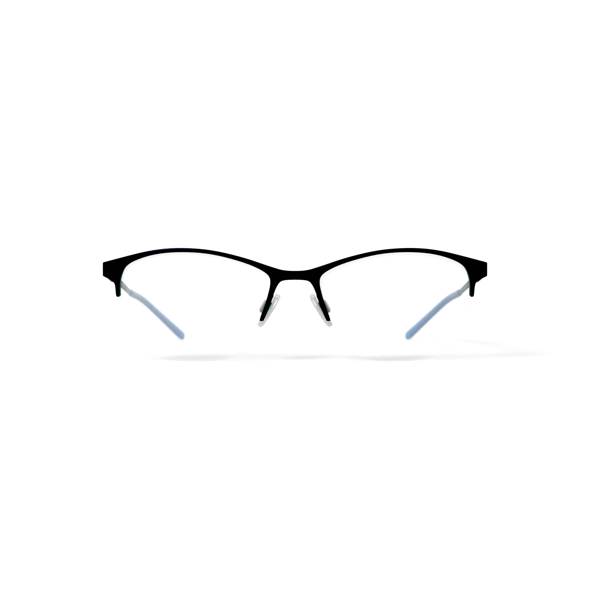 Hard Candy Women's HC264 Cat Eye Prescription Eyeglasses with Case, Blue
