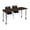 Black|Grey|Neo Walnut, variant on Regency Kee 66 x 30 in. Mobile Adjustable Classroom Table- Noble Oak Top, Grey Base & 2 Andy 18 in. Mobile Blue Stack Chairs