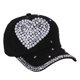 thumbnail image 1 of Gorra de Béisbol Zulema con Perlas de Imitación Ajustable para Mujer Negro, 1 of 5