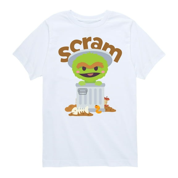 Sesame Street - Kawaii Oscar - Toddler and Youth Short Sleeve Graphic T-Shirt