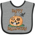 thumbnail image 3 of Inktastic Happy Halloween Kittens in a Pumpkin Boys or Girls Baby Bib, 3 of 4