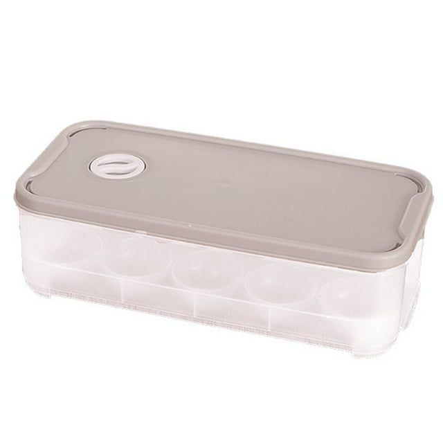 MesaSe Refrigerator Storage Fresh 10 Egg Tray Kitchen Use With Cover Dustproof Anti-Pollution