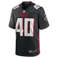 thumbnail image 2 of Men's Nike Keith Smith Black Atlanta Falcons Game Jersey, 2 of 4