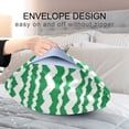 thumbnail image 3 of Ryvnso Satin Pillowcase Green Lines Pillow Cases Standard Size 40x20in, 3 of 6