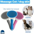thumbnail image 6 of Cat Brush for Shedding, Self Cleaning Slicker Brush, Soft Silicone Self Cleaning for Short and Long Haired Cats for Grooming and Massaging, 6 of 7