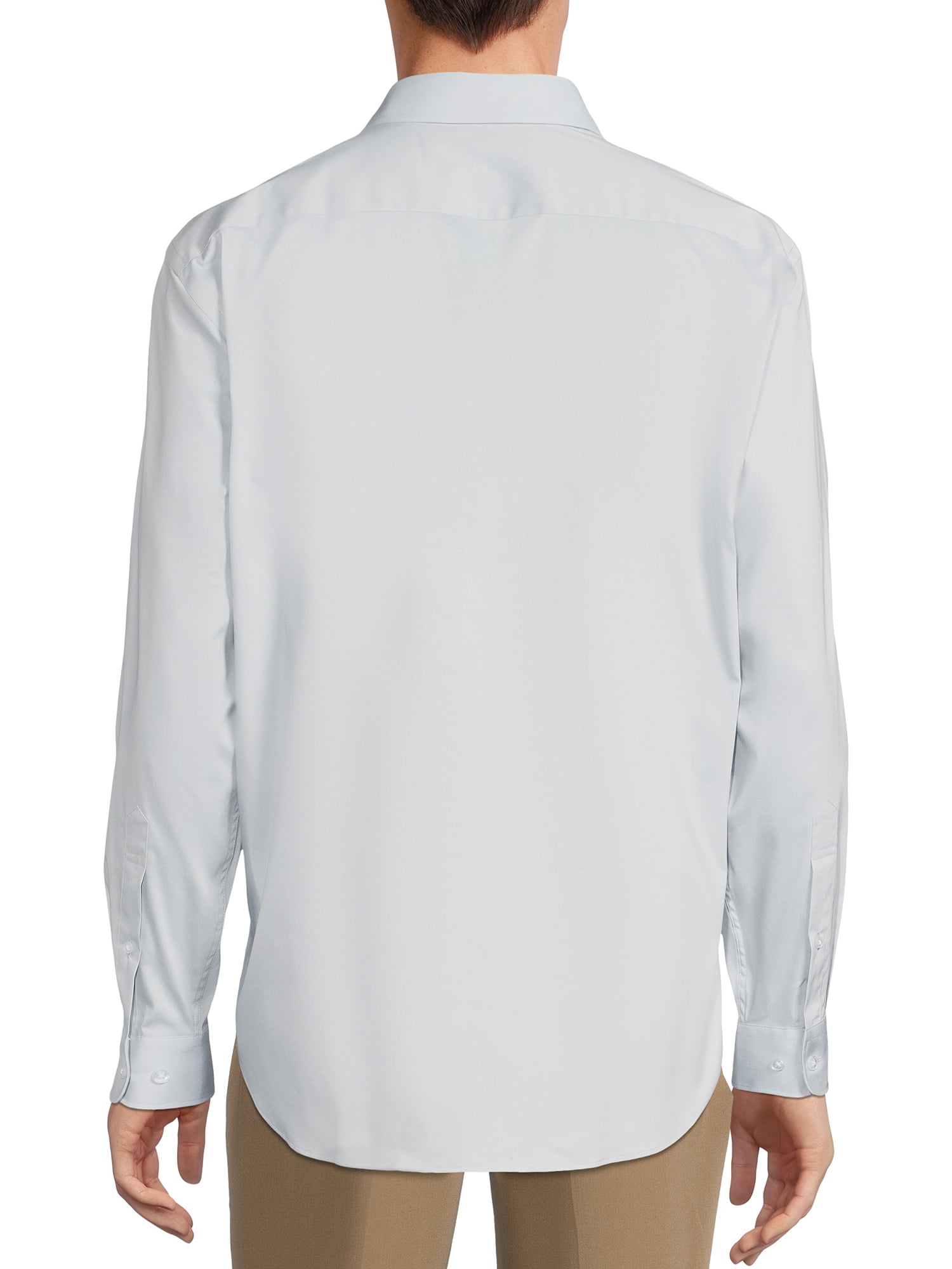 George Men's and Big Men's Classic Fit Dress Shirt with Long Sleeves, Sizes S-3XL