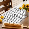 thumbnail image 3 of Placemats Set of 4, Black White Lines Place Mats Abstract Art Tablemats Washable Placemat Table Decoration for Kitchen Table Dinner Party Home Decor Indoor Outdoor 13x19 Inch, 3 of 9