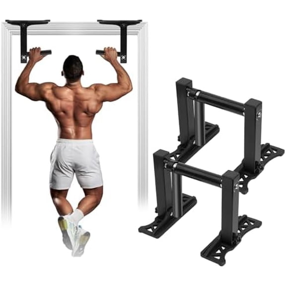 Upgrade Pull Up Bar for Doorway - Portable Strength Training Pull Up Bar Handles, Multi-functional Home Gym Fitness Equipment$$Sport & Recreation Other