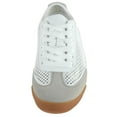 thumbnail image 4 of TOP MODA Women Mesh Sneakers Lightweight Breathable Casual Walking Shoes Suede Accents Gum Sole CARLY-1 White 8.5, 4 of 6