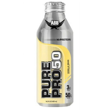 American Bodybuilding Rtds Pure Pro 50, Vanilla Bean, 14.5 Oz (Innerpack of 12)