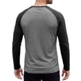 thumbnail image 3 of INSPIRE CHIC Men's Raglan T-Shirt Long Sleeve Crewneck Casual Baseball T-Shirts M Gray, 3 of 6