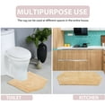 thumbnail image 4 of Home Weavers Waterford Collection 100% Cotton Non-Slip Bathroom Rug Set Machine Washable Bath Rug-21"x34", Bathroom Rug- 24"x40", Yellow Color 2 Piece Bath Rug set, 4 of 8