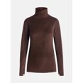 thumbnail image 5 of ClimateRight by Cuddl Duds Stretch Fleece Women's Long Sleeve Turtleneck Base Layer Top, Sizes XS to 4X, 5 of 5