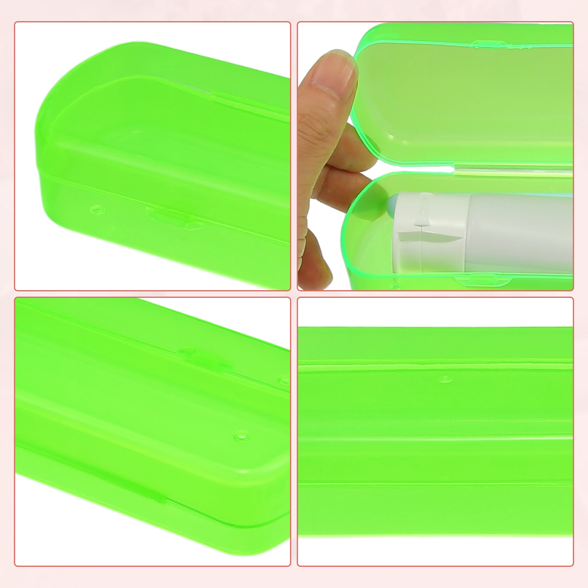 Unique Bargains Toothbrush Travel Case, Lightweight and Durable Holder for Travel Green