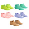 thumbnail image 2 of Odd Sox Basix Little Kids Ankle Socks 5-Pack – Soft Pastel Cotton Blend – Breathable Everyday, 2 of 5