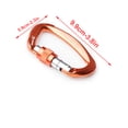 thumbnail image 3 of Eigraketly Mosquetón de seguridad Accesorios de bloqueo Cinta exprés protectora Hebilla protectora Escalada Naranja Eigraketly OD019570-04, 3 of 6