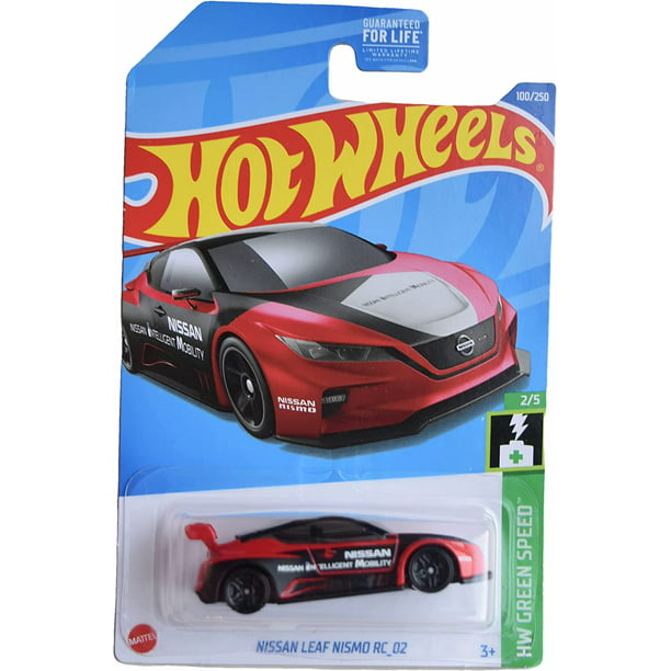  Hot Wheels Nissan Leaf Nismo RC_ (Rojo) HW Verde Velocidad