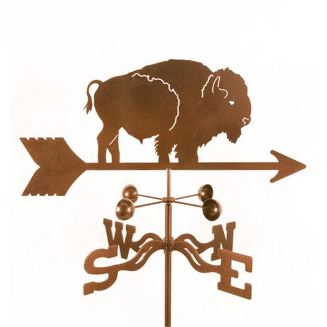 EZ Vane EZ1303-4S Bison Weathervane with Four Sided Mount