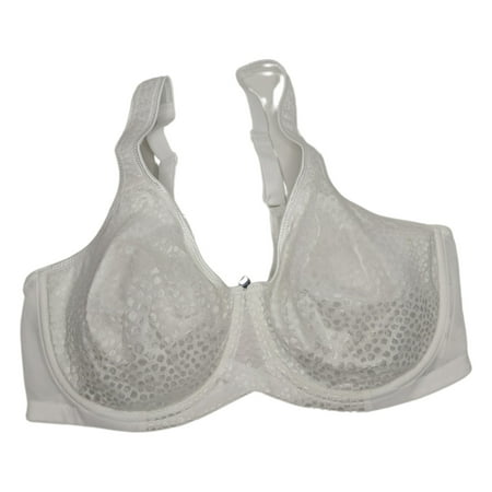 

Breezies Women s Sz 38D Underwire Diamond Shimmer Unlined Support White A561419 Bra Size