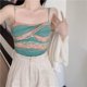 thumbnail image 1 of Camisola Mujer Verano Estilo Europeo High Street Transpirable Diario Todo-mtach Sexy Caliente Dulce Acogedor Estudiantes Casual Nueva Moda Suave, 1 of 6