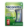 Nicorette Mini Nicotine Lozenges, Stop Smoking Aids, 4 Mg, Mint, 81 Count