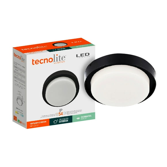 Lámpara Plafón LED de Sobreponer 15 W Luz Suave Cálida