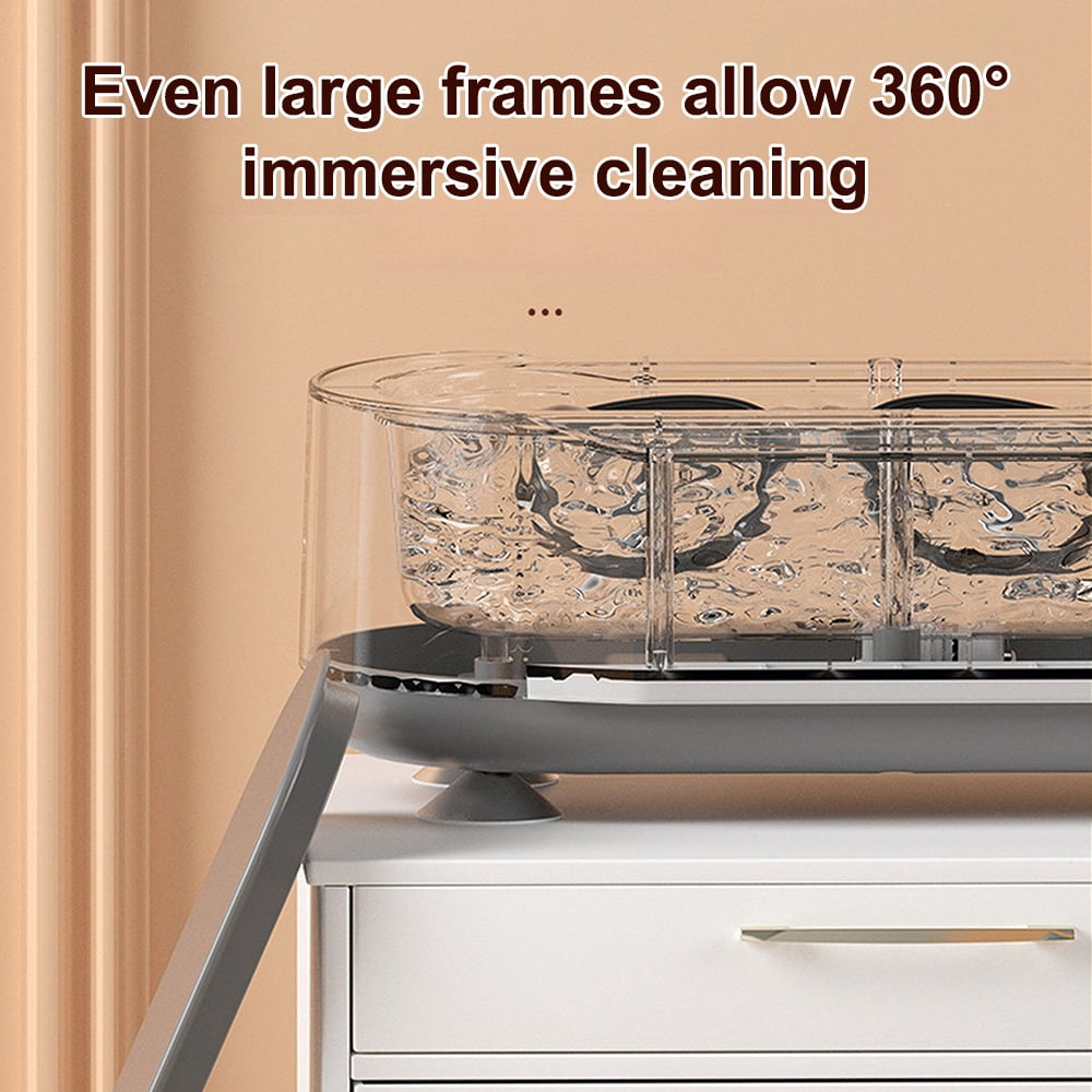 (2 pack) Ultrasonic Cleaner Machine, Portable Professional Ultrasonic Cleaner for Jewelry, Eyeglasses, Rings, Coins, Denture, Utensils, Chain