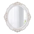 thumbnail image 5 of Sintosin 24" Vintage White Round Mirror - Distressed Farmhouse Wall Decor for Bathroom, Bedroom & Entryway, 5 of 8