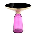thumbnail image 5 of Pangea Home Belinda Modern Glass Side Table in Gold and Purple, 5 of 5