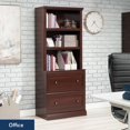 thumbnail image 4 of Sauder Select Bookcase with Drawers, Select Cherry Finish, 4 of 8