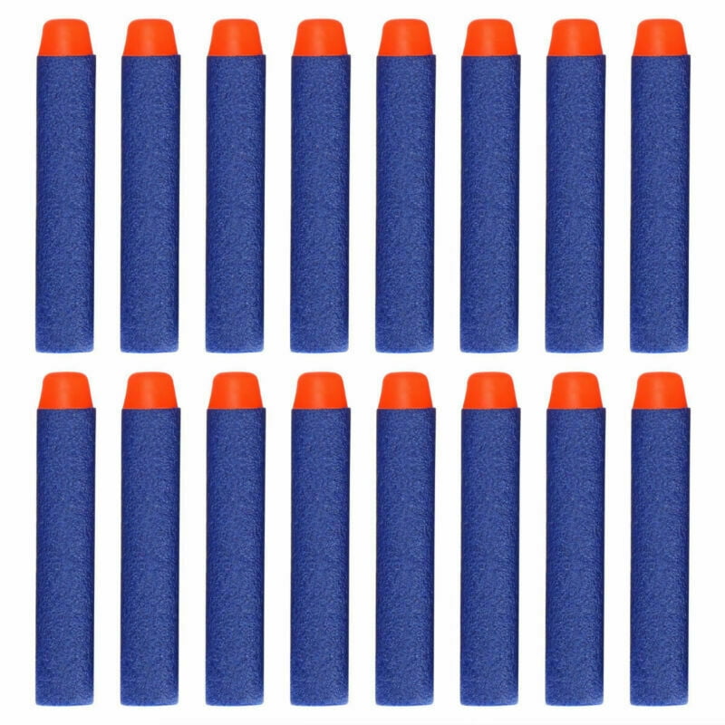 500pcs Soft Bullet Eva Refill Darts for Kids Toy Gun Hole Head Foam 7.2x1.2cm for sale online 