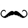thumbnail image 2 of Refined Artist Silly Mustache Wall Decal Sticker, Wallmonkeys Peel & Stick Vinyl Graphic (12 in W x 8 in H, 2 of 4