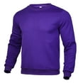 thumbnail image 2 of GrmtClth Men's Crewneck Sweatshirts Loose Fit Long Sleeve Pullover Shirt Warm Basic Sweatshirt 2025 Fall Purple XL, 2 of 4