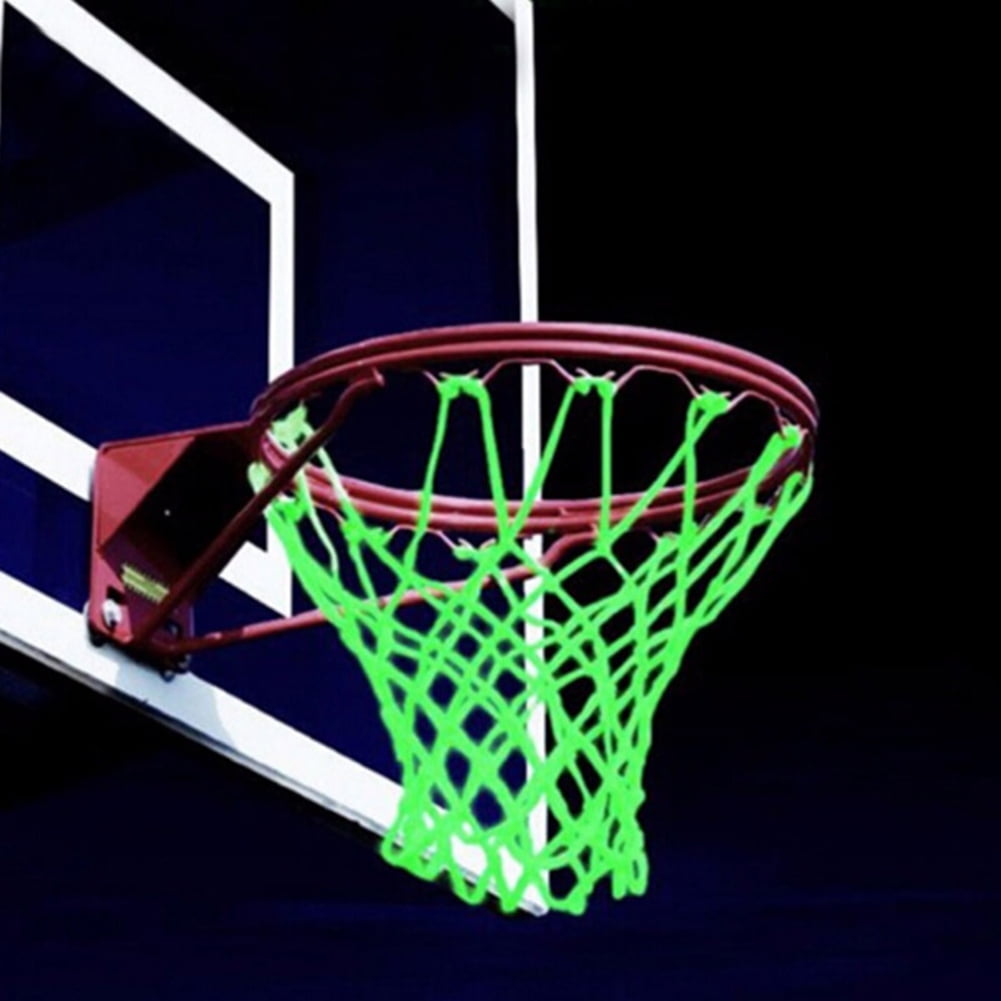Glowing Basketball Net Nylon Luminous Goal Hoop Net Netting Shoots Training Cool 
