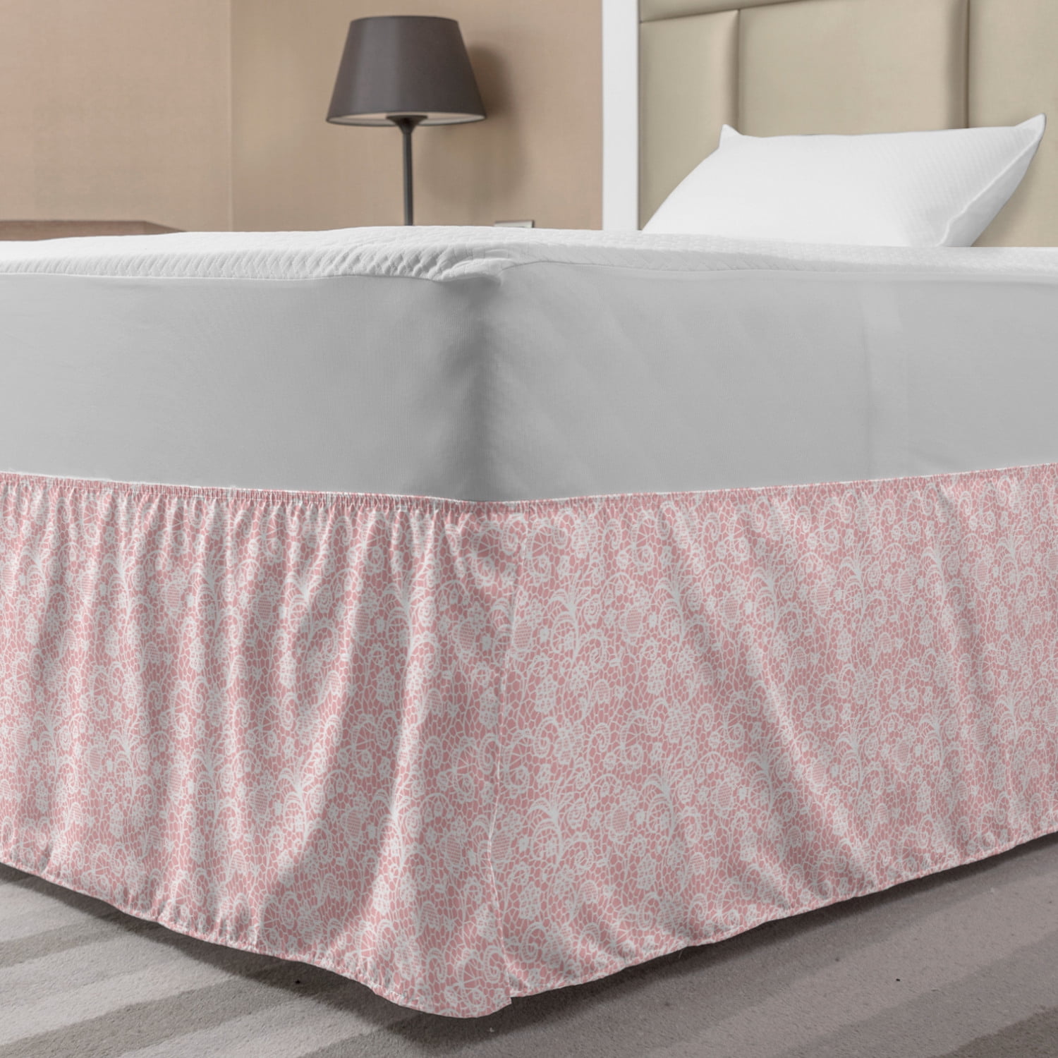 C&F Home Nadia Queen Bed Skirt Drop Length 18 inches Queen Bed Skirt Brown C&F Home Nadia Queen Bed Skirt Drop Length 18 inches Queen Bed Skirt Brown