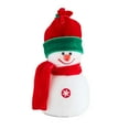 thumbnail image 3 of Muñeco de nieve de peluche decorativo para colgar en el árbol de Navidad, relleno de espuma y franela 14 cm x 7 cm x 7 cm, 3 of 9