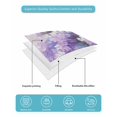 thumbnail image 5 of Quilts Twin Size, Lavender Soft Comforter Bedding Set for Bed, Watercolor Purple White Floral Botanical Butterfly Lightweight Quilted Bedspread with Pillow Cover(2 Pieces) for All Season, 68x86 Inch, 5 of 6
