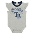 thumbnail image 4 of Newborn & Infant Fanatics Navy/Gray Tampa Bay Rays Two-Pack Fan Bodysuit Set, 4 of 5