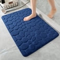 thumbnail image 1 of Alfombra viscoelástica de baño YIHOUSE, adoquín, azul oscuro, 43 x 61 cm, 1 of 6