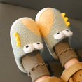 thumbnail image 4 of Otqutp Toddler Home Shoes Kids Dinosaur Slippers for Girls Boys Slippers Comfy House Slippers Bedroom Home Slippers Autumn Winter Warm Indoor Shoes(Green,10-10.5 Years), 4 of 5